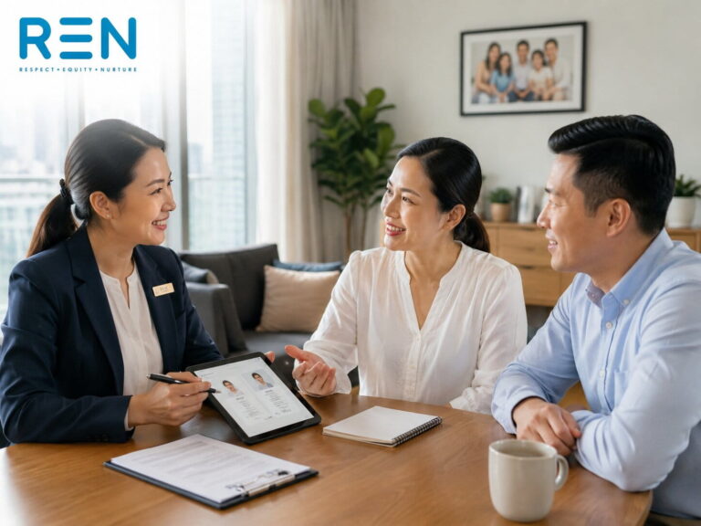 domestic helper replacement consultation with Singapore family